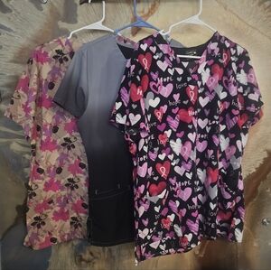 Colorful Scrub Tops Set